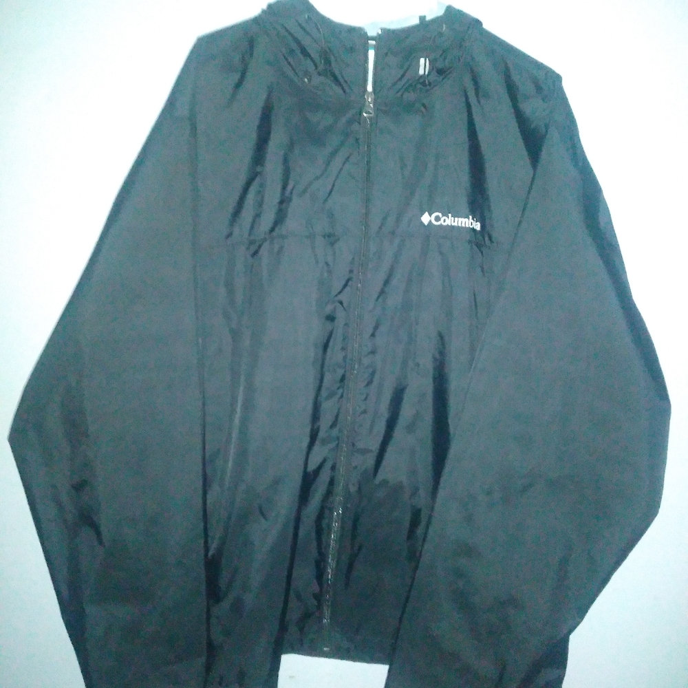 Columbia Men's Black Windbreaker Jacket